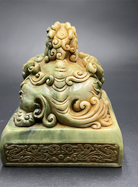 古玩杂项明清年制仿田黄石玉石