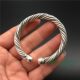 Twist twist Tibetan silver women's bracelet antique antique