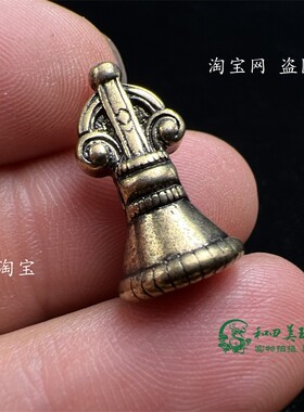 利马铜藏传文玩卡子背云配饰