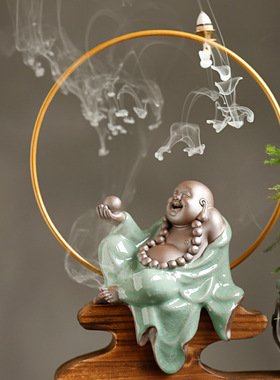 招财桌面店铺开业礼品流水摆件