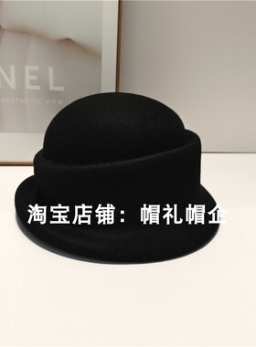 2025秋冬新款羊毛礼帽