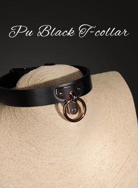 高端choker项圈定制手工刻字女生真皮铃铛情侣男颈饰带脖圈锁骨链