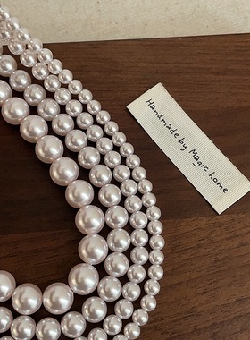 SUGAR 曼塔玫瑰色珍珠项链女2025新款爆款高级感时尚气质锁骨链