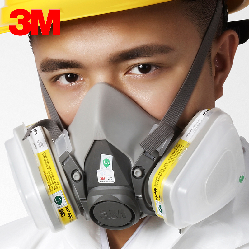 正品3M 6200+6002 7件套 防毒面具 防酸性氣體 防毒面罩 實驗