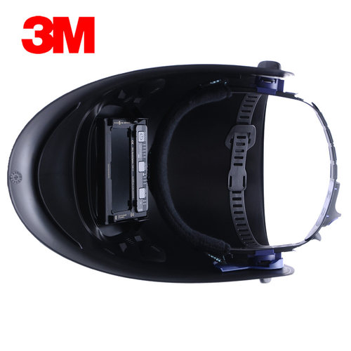 3M100V焊接面罩自动变光防护面具焊工焊帽氩弧焊面屏焊烧头盔 - 图0