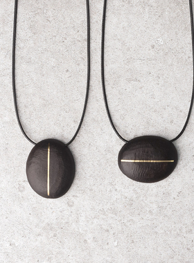 非鱼之家原创手工铜丝肌理女吊坠