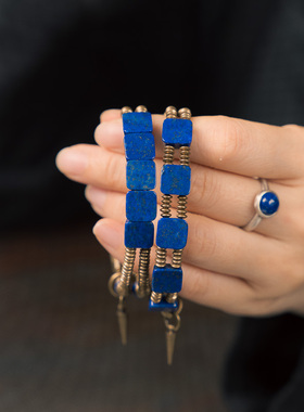 原创小众设计青金石百搭手链男