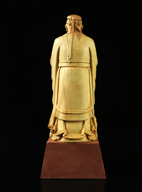 黄杨木老师人物居家孔子