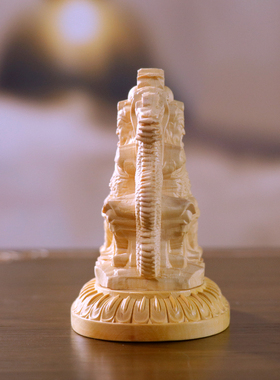 黄杨木雕汽车摆件关羽关公摆件