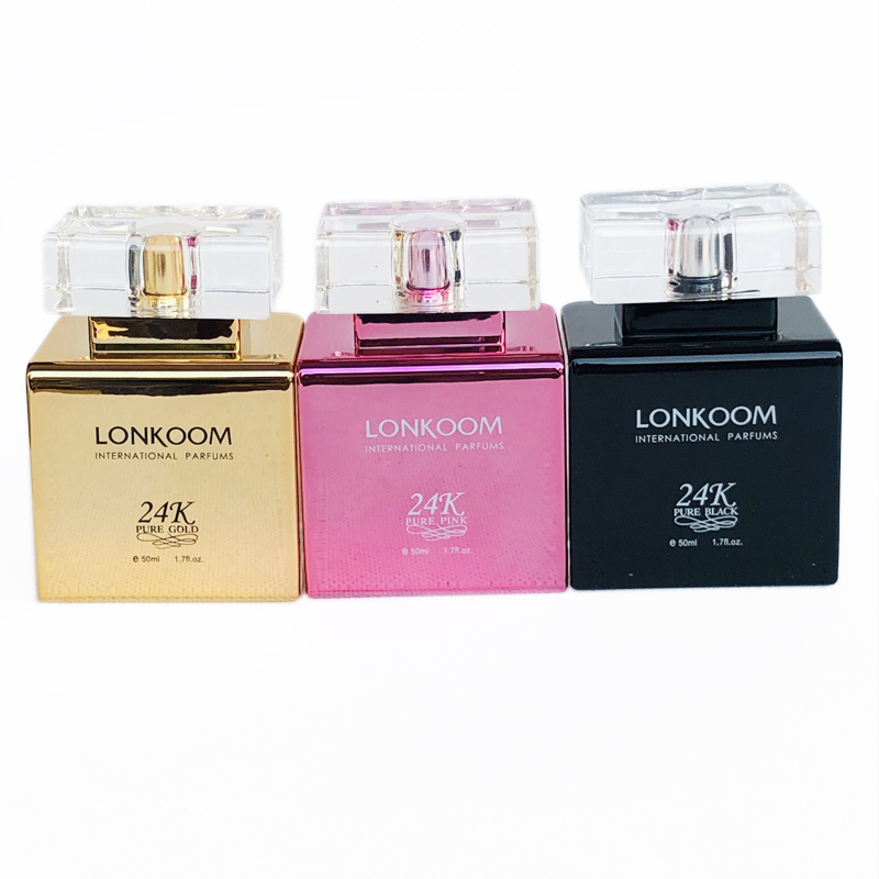 LONKOOM朗金香水24K粉金女士性感诱惑持久留香清新专柜正品50ml-图3