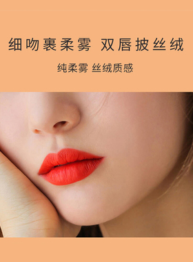 URCCI/悠姿丝缎柔雾唇膏雕花浮雕唇膏女半哑光正红烂番茄色中国风