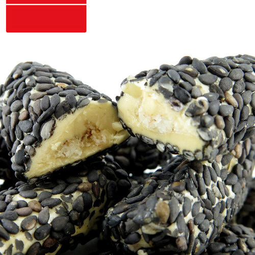 贵州特产青岩古镇黄家玫瑰糖250g黑芝麻味玫瑰花糖果贵阳小吃零食 - 图1