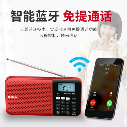 Desheng A5 Новая портативная частота регулировка радио радио радиолузовая плата Bluetooth пожилая плата