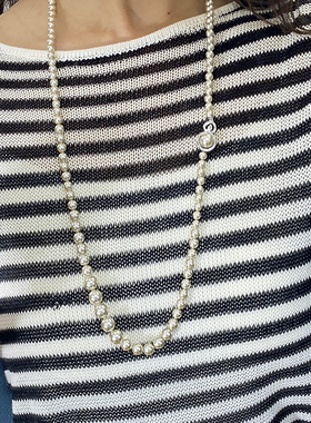 高级感 宝葫芦坠饰 淡水珍珠长项链毛衣链