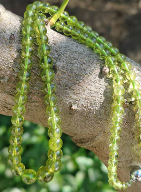 天然橄榄石塔链项链手链手串无染