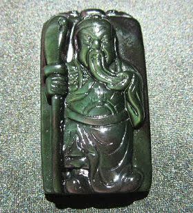 彩虹眼关公吊坠宝石水晶挂件镶嵌