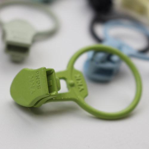 正品YKK尼龙码装圆环拉头3号5号彩色配件包羽绒服拉链头圆圈拉头 - 图2