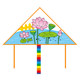 Diy blank kite children's handmade material package cartoon coloring graffiti bamboo kindergarten painting kite