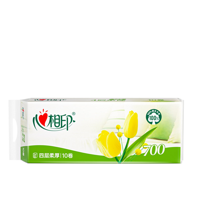 心相印卷纸70克10粒装四层卷筒纸卫生纸原生木浆厕纸LR710家庭装,淘宝优惠券,粉丝福利购,淘宝优惠卷