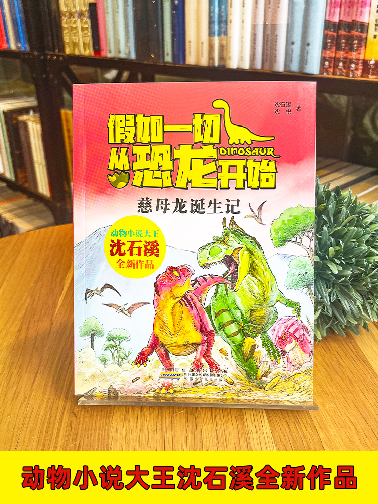 假如一切从恐龙开始·慈母龙诞生记 动物小说大王沈石溪著中国版侏罗纪世界 小学生儿童一二三年级课外阅读巧龙向前冲 蜀龙流星锤 - 图1