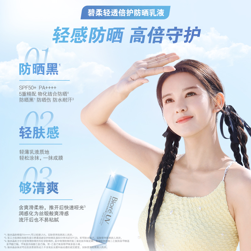 【香菇来了】花王碧柔Biore轻透倍护防晒乳40ml*2瓶SPF50+