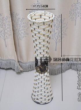 铁艺编织复古欧式客厅摆放花桶