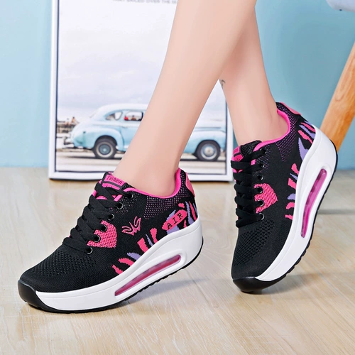 Спортивная обувь, летний дышащий кушон на платформе, туфли, 2019