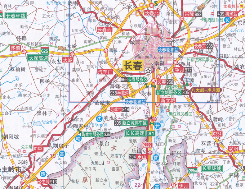 2024新版 吉林省地图册  吉林及周边地区公路里程地图册 中国公路里程地图分册系列 高速公路里程 服务区 详细到乡镇 东三省系列 - 图2