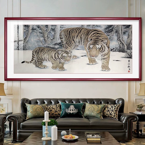 5D Diamond Painting New Living Room Мать и ребенок, тигр, кросс -стежок Большая полная наклейка, кирпичная кирпичная вышивка ручной работы