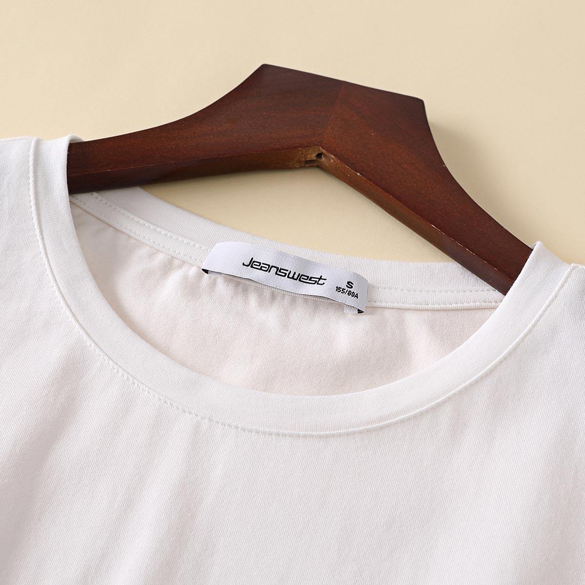 真维斯纯白色t恤修身短袖打底衫 真维斯时尚T恤