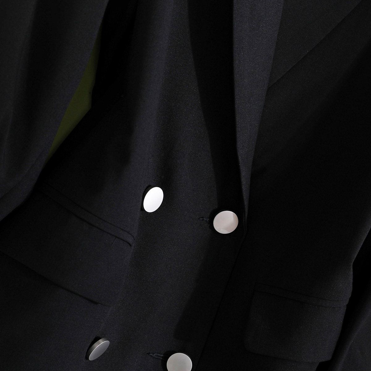 真维斯秋装新品韩版拼接女款双排扣 真维斯时尚短外套