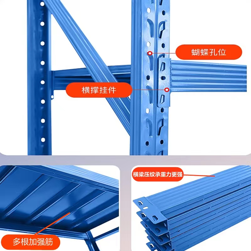 货架仓储置物架多层家用库房商用重型货架拆装快递货架仓库铁架子-图1