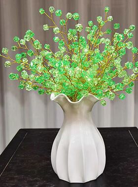 桌面摆件花卉满天星手工水晶花