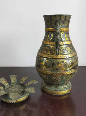 纯铜摆件酒柜博古架工艺品