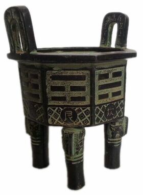 八卦风水玄关摆件青铜器鼎