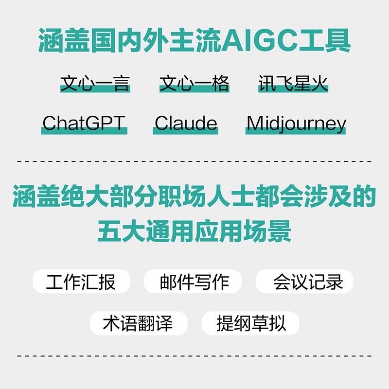 用AIGC工具成倍提升工作效率 chatgpt4书籍AIGC人工智能AI绘画AI写作文心一言书籍 aigc自动化编程书 人民邮电出版社**书籍 - 图0