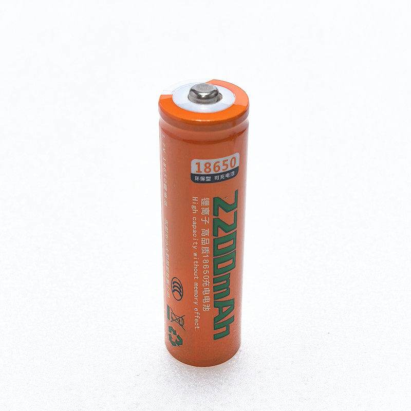 小太阳强光手电筒专用18650锂电池2200mAh3.7V可充电电池 - 图0