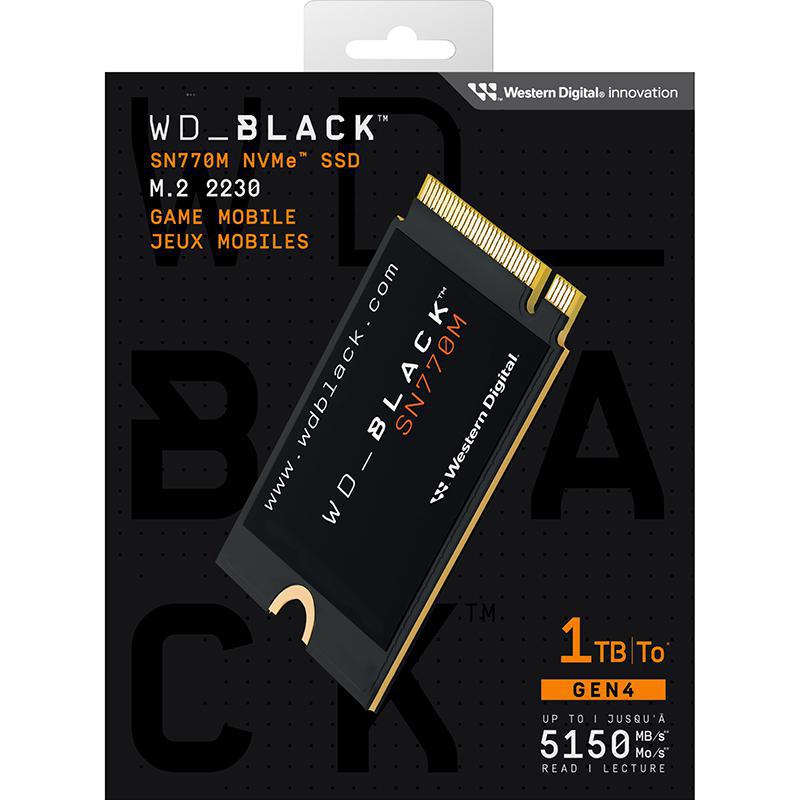 WD_BLACK 西部数据 SN770M 1T 2T 1TB 2TB Gen4 2230 SSD固态硬盘 - 图1