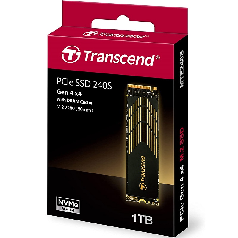 Transcend创见 500G GB 1T 1TB SSD固态硬盘 240S M.2 PCIe4 NVMe - 图0