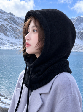 冬季女款围脖一体保暖巴拉克拉法
