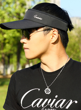 遮阳帽男士防晒夏季运动空顶帽