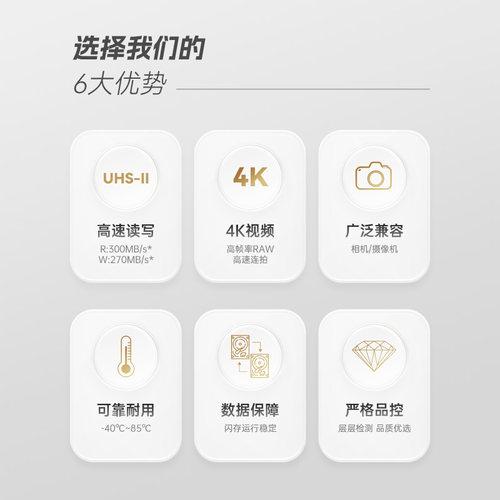 沣标沃斯耐sd卡32G存储卡128G相机通用SD内存卡64g佳能富士尼康相机专用512G闪存卡256GB高速SDXC/SDHC - 图1