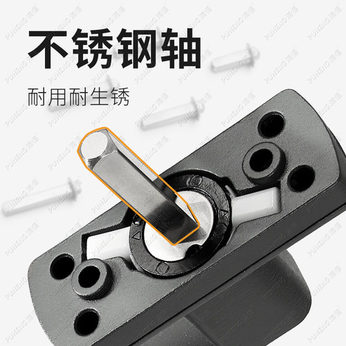 断桥铝窗户传动把手纱窗一体歪柄执手铝合金平开窗锁扣门窗拉手锁 - 图1