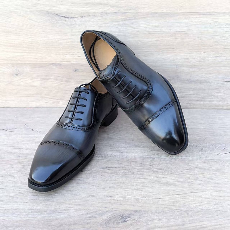 意大利手工皮鞋男真皮尖头外贸英伦百搭三接头商务休闲牛津鞋缝线,淘宝优惠券,粉丝福利购,淘宝优惠卷