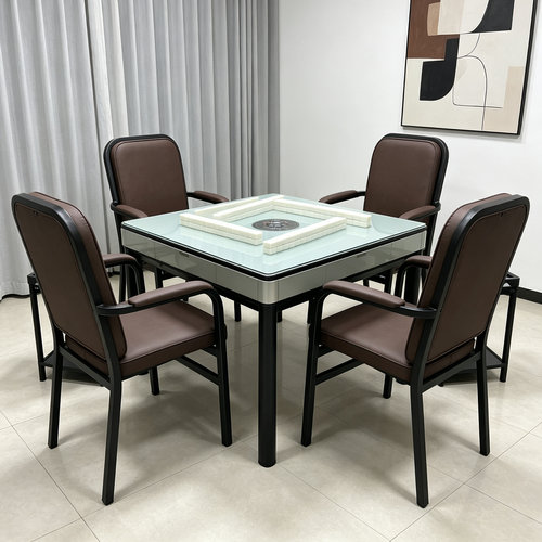 麻雀麻将机专用椅子靠背棋牌椅子凳子棋牌室椅家用麻将椅子休闲椅 - 图0