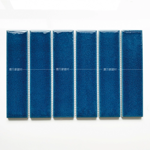 Длинная ледяная керамическая мозаичная плитка ретро стиль ванная комната ванная плитка синяя плитка бассейна