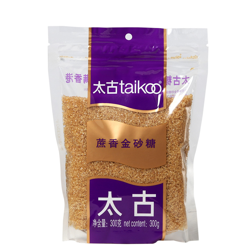 太古蔗香金砂糖原蔗糖赤砂糖300G咖啡调味冲饮配姜汁甘蔗为原料 - 图0