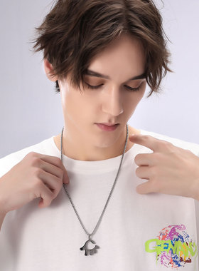 礼物刻字爱心情侣挂链