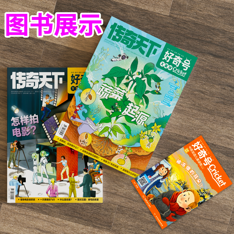 好奇号杂志2024年1-4月【送双语册子】全年/半年订阅2023年1-12月21/22年过刊清仓中文版美国Cricket Media儿童环球科学传奇天下-图0