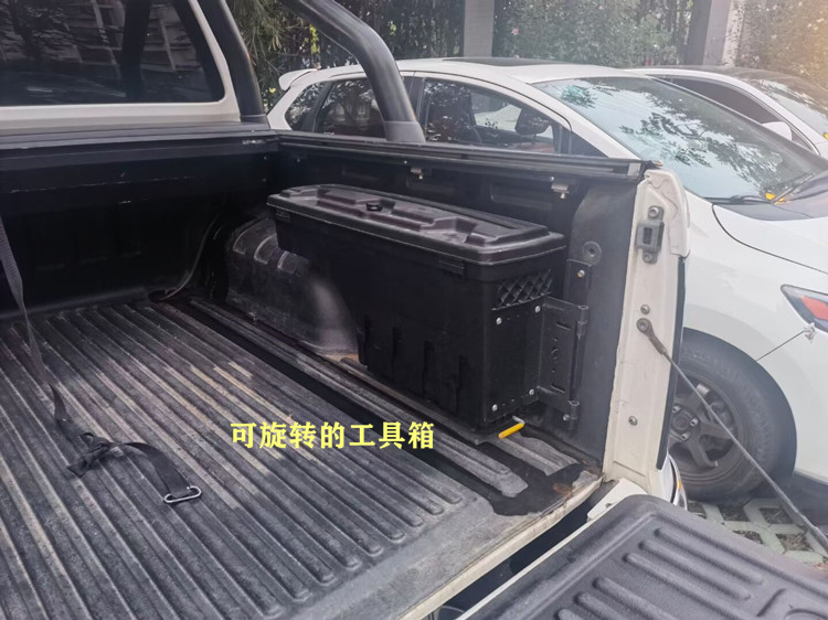 适用于大众AMAROK TRITON皮卡货箱改装工具箱侧边收纳储物盒带锁 - 图0